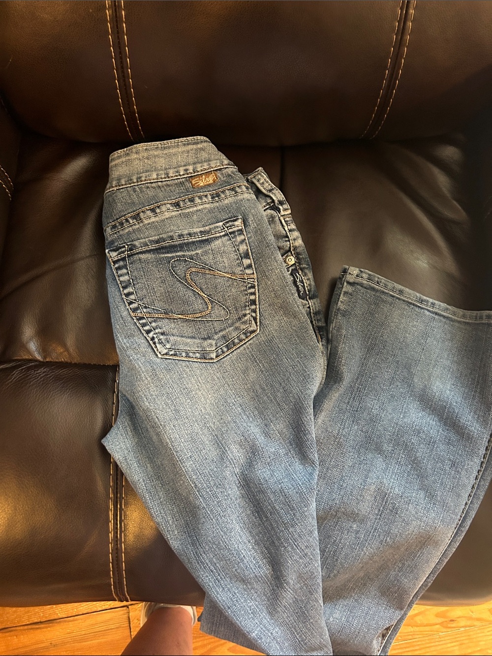 Silver Jeans Women's Medium Blue Straight Leg Julia Jeans - Picture 7 of 7